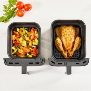 Tefal Friteuza cu aer cald Tefal Easy Fry Crispy Stack EY7528E0, 2700W, 6 L + 4L, Negru