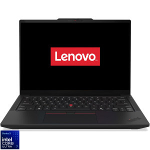 Lenovo 14'' ThinkPad T14 Gen 7, WUXGA IPS, Procesor Intel® Core™ Ultra 7 365 (12M Cache, up to 4.80 GHz), 32GB LPCAMM2 LPDDR5X, 1TB SSD, Intel Graphics, No OS, Black