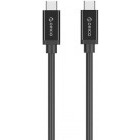 Cablu de date / adaptor Orico XC-G2, USB-C Male la USB-C Male, 1 m, Black