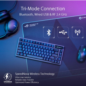 ASUS ROG Azoth RGB PBT NX Red Switch Mecanica