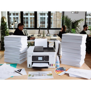 Canon MAXIFY GX4040, InkJet CISS, Color, Format A4, Duplex, Retea, Wi-Fi, Fax