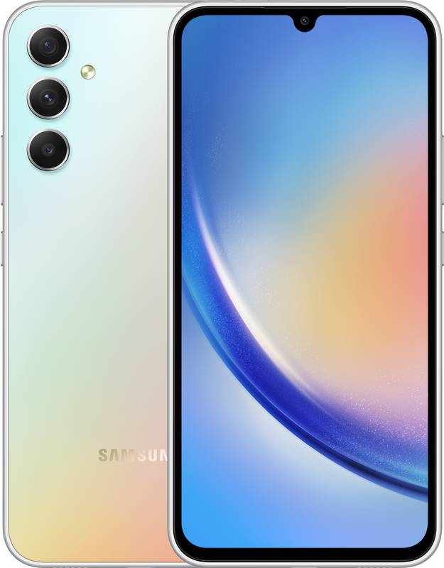 Smartphone Samsung Galaxy A34, 128GB, 6GB RAM, Dual SIM, 5G, 4-Camere, Silver
