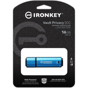 Kingston IronKey Vault Privacy 50C Series AES-256 Encrypted 16GB