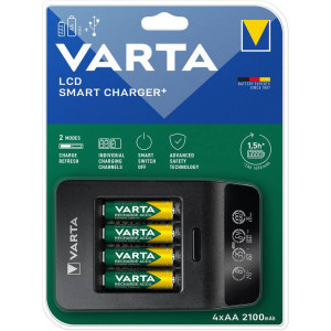 Varta A0113264 4x AA 2100mA LCD Smart Charger