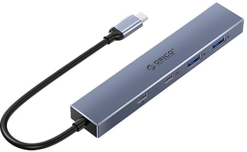 Hub USB Orico DHY-2U2C, 2x USB-C, 2x USB 3.2 Gen2 Grey