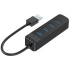 Hub USB Orico TWU3-4A, 4x USB 3.0 Black