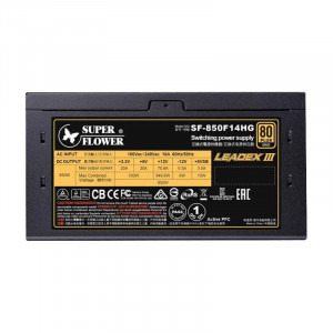 Super Flower Leadex III Gold, 80+ Gold, 850W