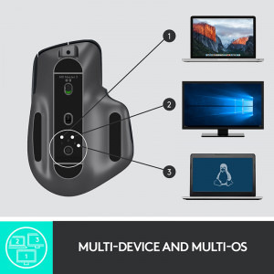 Logitech MX Master 3, Wireless/Bluetooth, Graphite