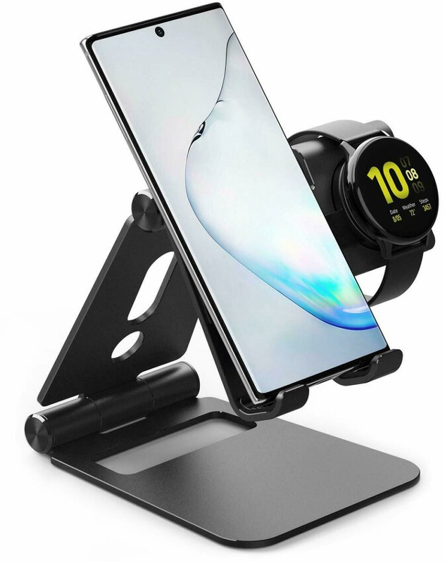 Suport GSM Ringke Dual Mont pentru Smartphone, Galaxy Watch Active 2 si tablete, Black