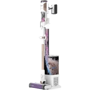 Shark DetectClean & Empty FlexWand IW3612EU, vertical, 240W, 0.42L, Alb/Auriu