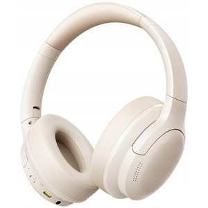 Baseus Over-Ear, Bowie Bass BH1 Lite, Wireless Noise Cancelling, White