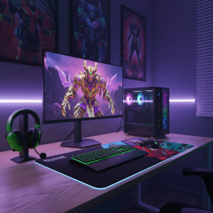 PC Gaming ZMEU Battle Pack AMD Ryzen 5 8600G (include PC Gaming, Monitor Gaming, Mouse, Tastatura, Casti, Mouse pad)