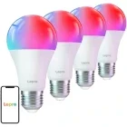 Lepro Bec LED RGB Smart B2, Wi-Fi, E27, 1100 lumeni, 2700K-6500K, 4 buc