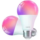 Lepro Bec LED RGB Smart B1, Wi-Fi, E27, 806 lumeni, 2700K-6500K, 2 buc