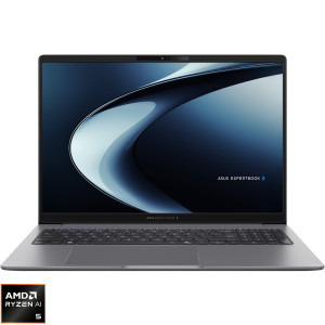 ASUS 16'' ExpertBook P5 G2 PM5606CKA, WUXGA, Procesor AMD Ryzen™ AI 5 330 (8M Cache, up to 4.50 GHz), 16GB DDR5, 512GB SSD, AMD Radeon 820M, No OS, Misty Grey