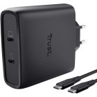 Incarcator retea Trust Maxo, 2x USB-C, 100W, Black