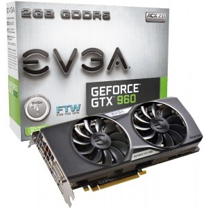 EVGA GeForce GTX 960 FTW GAMING ACX 2.0+ 2GB GDDR5 128-bit