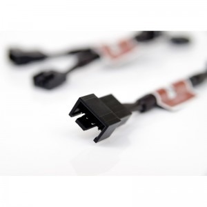 Noctua 4-pin Fan Female - 4-pin Fan Male, negru