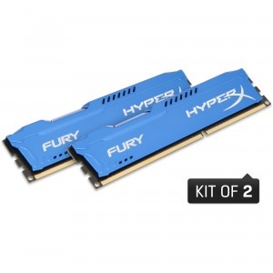 HyperX Fury Blue 8GB DDR3 1866 MHz CL10 Dual Channel Kit