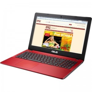 ASUS 15.6'' X550CA-XX181D, HD, Procesor Intel® Celeron® 1007U 1.5GHz, 4GB, 500GB, GMA HD, Red