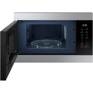 Samsung incorporabil MG22M8274AT/E2, 22 l, 850 W, Dezghetare rapida, Pastrare la cald, Gril, Afisaj LED, Mod Eco, Interior ceramic, Blocare de siguranta pentru copii, Negru-Inox
