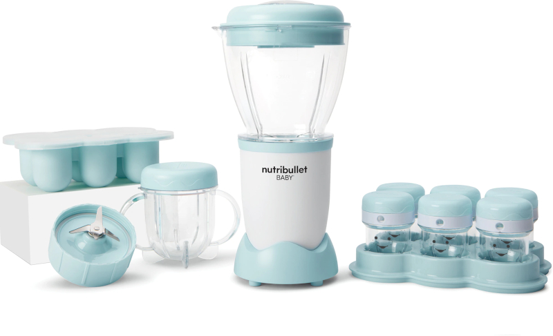 NUTRIBULLET Blender Baby, 200W, 1 viteza, 900ml Alb/Blue