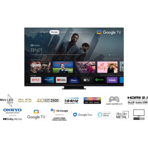 TCL Smart TV Mini LED 75C935 Seria C935 189cm 4K UHD HDR
