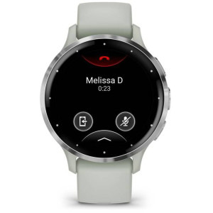 Garmin Venu 3S, GPS, Wi-Fi, curea silicon, Silver/Sage Gray
