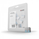 Adaptor LINDY Dispozitiv blocare port USB tip A, 10 bucati (fara cheie), albastru
