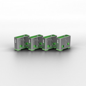 LINDY Dispozitiv blocare port USB tip A, 10 bucati (fara cheie), verde