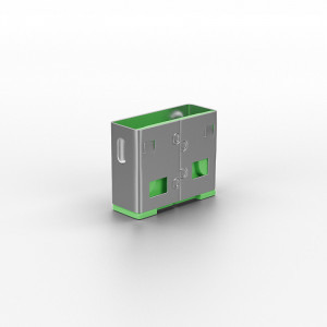 LINDY Dispozitiv blocare port USB tip A, 10 bucati (fara cheie), verde