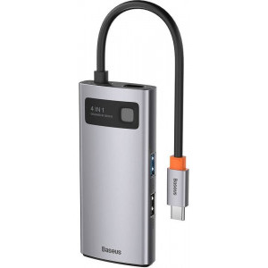 Baseus Docking Station CAHUB-CY0G, USB Tip C, 4-in-1, 100W, redare 4K