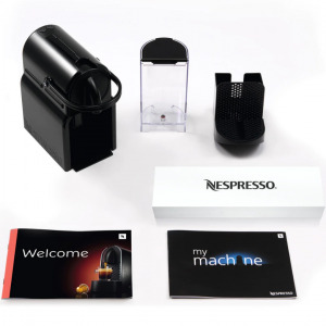 Nespresso by De'Longhi Inissia, 1260W, 19 bari, 0.7L, Negru + Aparat pentru spumare lapte Aeroccino