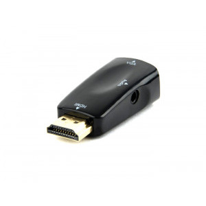 Gembird 1x HDMI Male - 1x VGA Female, negru