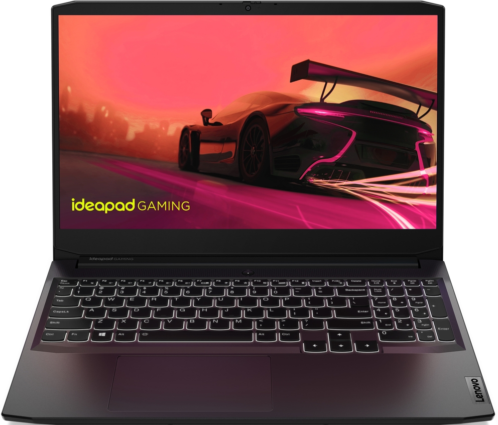 Laptop Lenovo Gaming 15.6'' IdeaPad 3 15ACH6, FHD IPS, Procesor AMD Ryzen™ 5 5600H (16M Cache, up to 4.2 GHz), 8GB DDR4, 512GB SSD, GeForce RTX 3050 4GB, No OS, Shadow Black