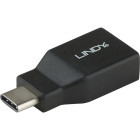 Adaptor LINDY 1x USB 3.2 tip C Male - 1x USB 3.2 tip A Female, negru