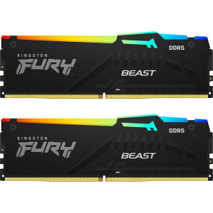 Kingston FURY Beast RGB 16GB DDR5 6000MHz CL30 Dual Channel Kit
