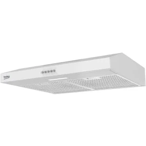 Beko traditionala HNS61222NAW, Capacitate de absorbtie 201 m3/h, 3 trepte de putere, 60 cm, Clasa C, Alb