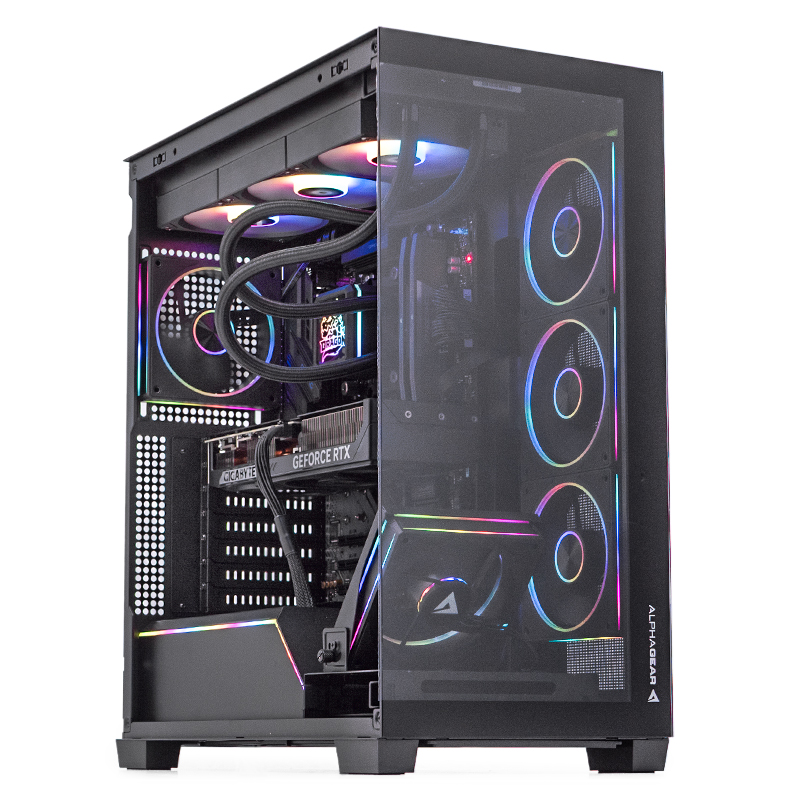PC Gaming GREUCEANU Legendar Plus, AMD Ryzen 7 9800X3D 4.7GHz, 32GB DDR5, 2TB SSD, RTX 5080 16GB GDDR7, Iluminare RGB