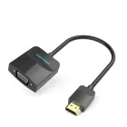 Adaptor Vention 1x HDMI Male - 1x VGA Female, Negru