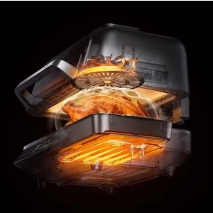 MOVA Gratar electric cu Airfryer IG20 Pro, 1750W, 6.5L, Negru