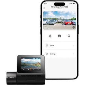 Xiaomi Dash Cam A200 + Rear Camera RC11, Wi-Fi, Full HD, Black