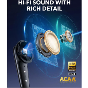 Anker In-Ear, Soundcore Liberty 4 Pro, True Wireless, Noise Cancelling, Hi-Res, Glossy Black