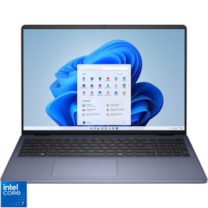 Laptop DELL 16 DC16251, FHD+, Procesor Intel® Core™ 7 150U (12M Cache, up to 5.40 GHz), 16GB DDR5, 512GB SSD, Intel Graphics, Win 11 Pro, Midnight Blue, 3Yr ProSupport