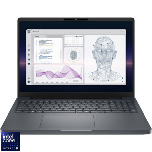 Laptop DELL 16 Pro Max 16 Plus MB16250, FHD+ 120Hz VRR, Procesor Intel® Core™ Ultra 9 285HX (36M Cache, up to 5.50 GHz), 64GB DDR5 CSODIMM, 1TB SSD, RTX PRO 3000 Blackwell 12GB, Linux, 3Yr ProSupport