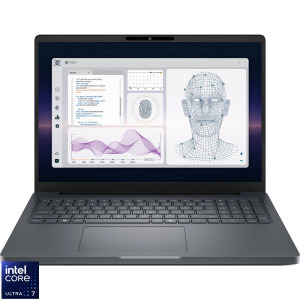 Laptop DELL 16 Pro Max 16 Plus MB16250, FHD+ 120Hz VRR, Procesor Intel® Core™ Ultra 7 265HX (30M Cache, up to 5.30 GHz), 32GB DDR5 CSODIMM, 1TB SSD, RTX PRO 2000 Blackwell 8GB, Linux, 3Yr ProSupport