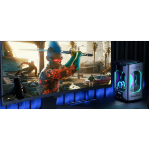 Tecno Gaming Mega Mini G1, Intel Core i9-13900H 5.4GHz , 32GB DDR5, 1TB SSD, RTX 4060 8GB, Wi-Fi, Bluetooth, HDMI, Windows 11 Home, Sistem cu racire lichida, Display integrat