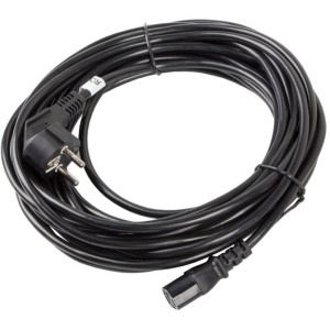 Lanberg Schuko Male - IEC320/C13 Female, 3m, negru