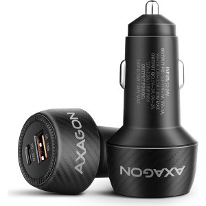 Incarcator auto AXAGON PWC-PQ48, 1x USB-C, 1x USB, 48W, PD3.0 & QC4+, Black