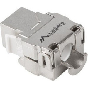 Accesoriu retea Lanberg Modul Keystone KSFA-2000 RJ45 Cat.6A S/FTP Tool-free, Argintiu